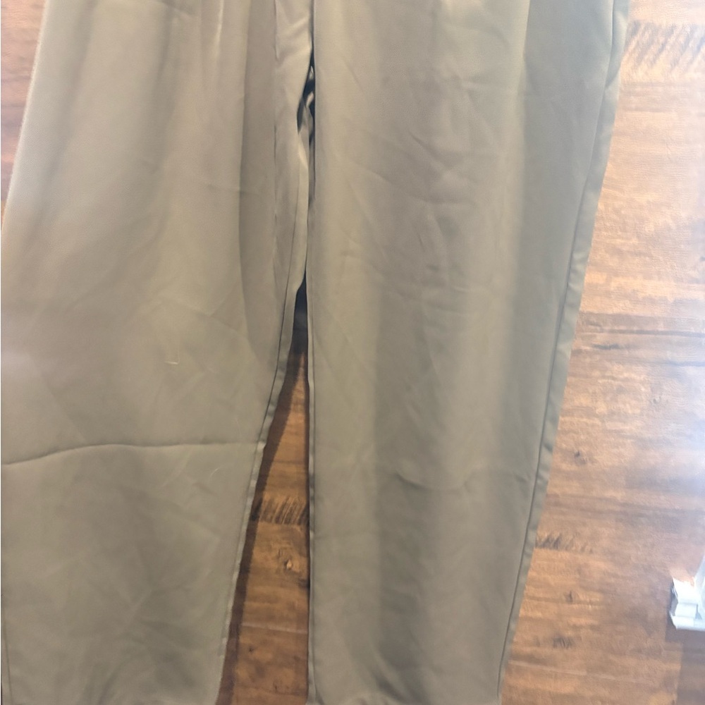 HALARA Wide Leg Pants in Olive Green waist 14 - Picture 5 of 6